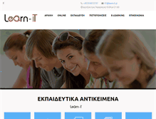 Tablet Screenshot of learn-it.gr
